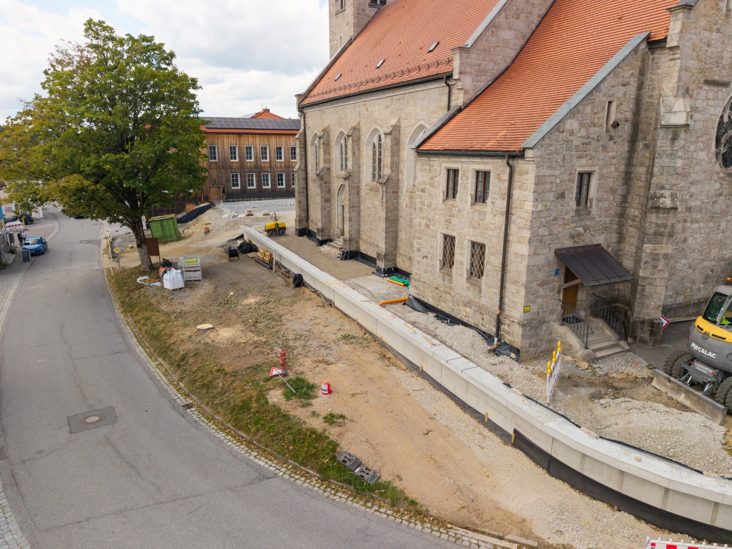 Vogelperspektive Neubaugebiet Deggendorf professionelle fotografische Baubegleitung